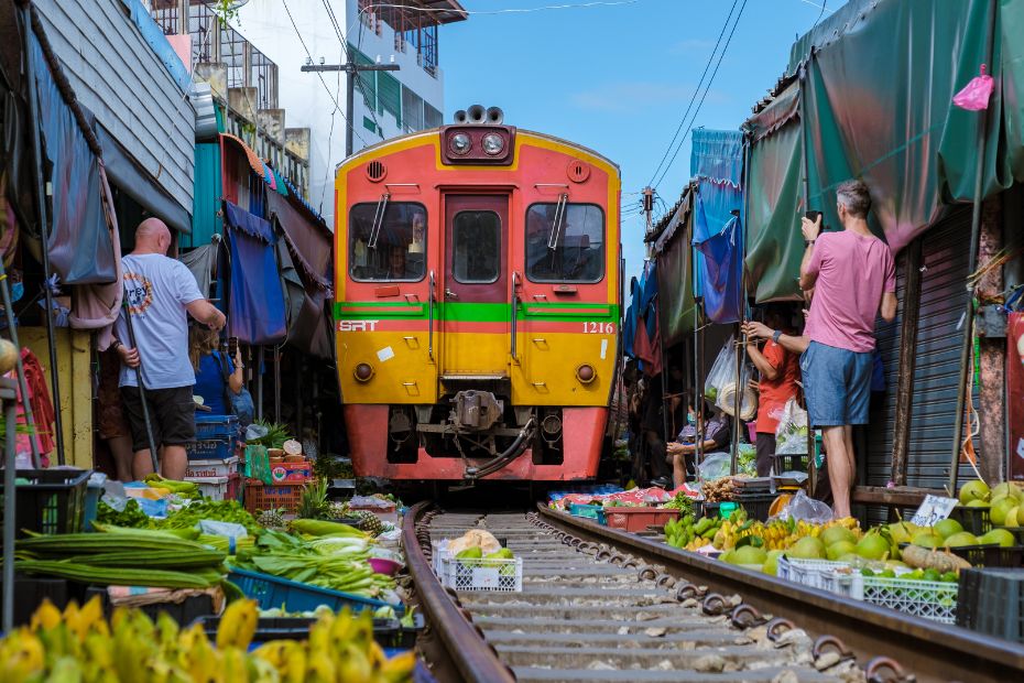 Maeklong Railway Market Thailand